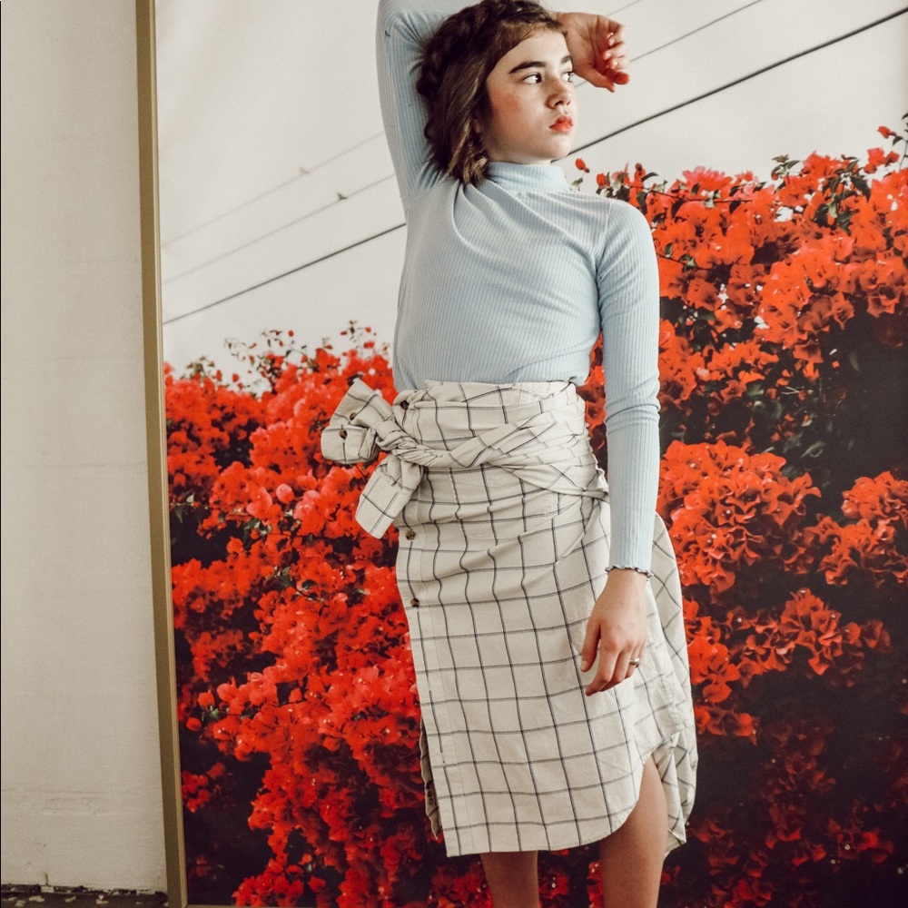 CROFT AND BARROW LONG SLEEVE BUTTON UP PLAID SHIRT